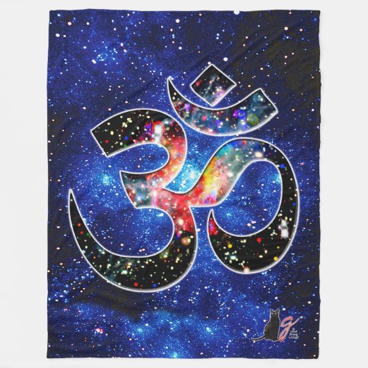 Universal OM Dhyana Fleece Deken (Voorkant)