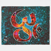 Universal OM Hum Fleece Deken (Voorkant (Horizontaal))