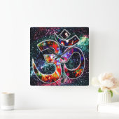 Universal OM Karma Vierkante Klok (Huis)