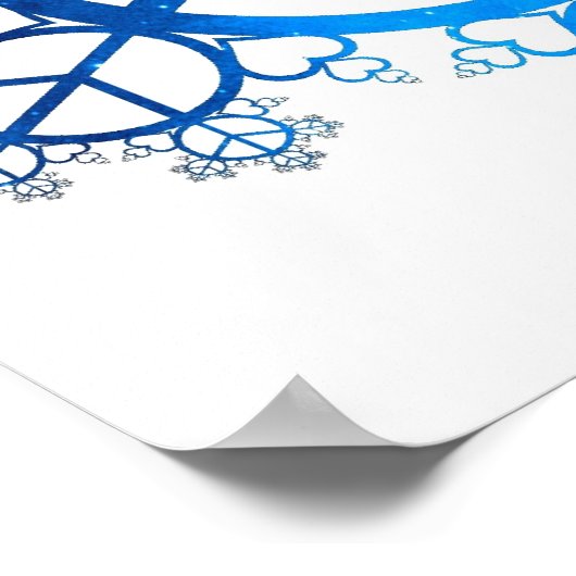 Universal Peace & Love Fractal Poster (Hoek)