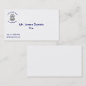 Universal Police Badge Visitekaartje (Voorkant / Achterkant)