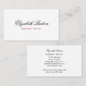 Universal visitekaartje eenvoudige stijl minimalis (Voorkant / Achterkant)