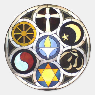 Universalistische kerk Rockford, IL Ronde Sticker