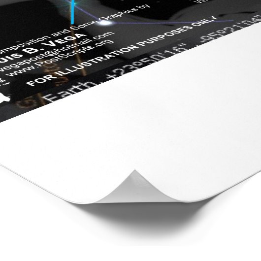 Universe 4 hoeken poster (Hoek)