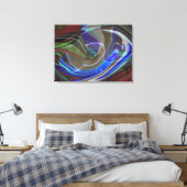 Universe Abstracte, gevlekte doek exploiteren Canvas Afdruk (Insitu (Slaapkamer))