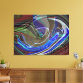 Universe Abstracte, gevlekte doek exploiteren Canvas Afdruk (Insitu (Woonkamer))