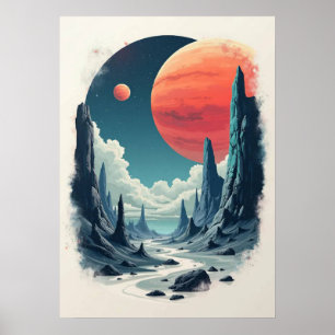 Universe Adventure: boeiende ruimtekunst voor de r Poster