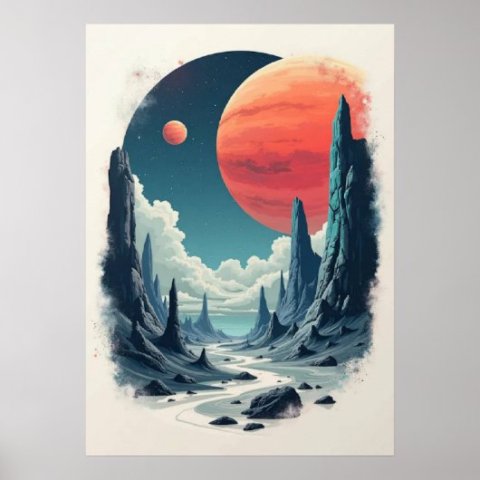 Universe Adventure: boeiende ruimtekunst voor de r Poster (Voorkant)