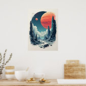 Universe Adventure: boeiende ruimtekunst voor de r Poster (Keuken)