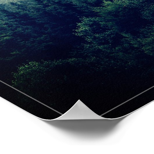 Universe and forest wilderness quote poster (Hoek)