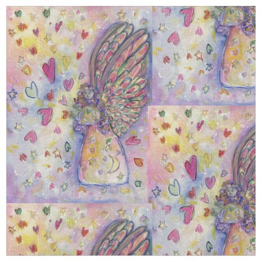 Universe Angel Art Fabric Material Manifest Stof (Close Up)