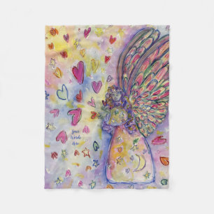 Universe Angel Custom Fleece Blankets