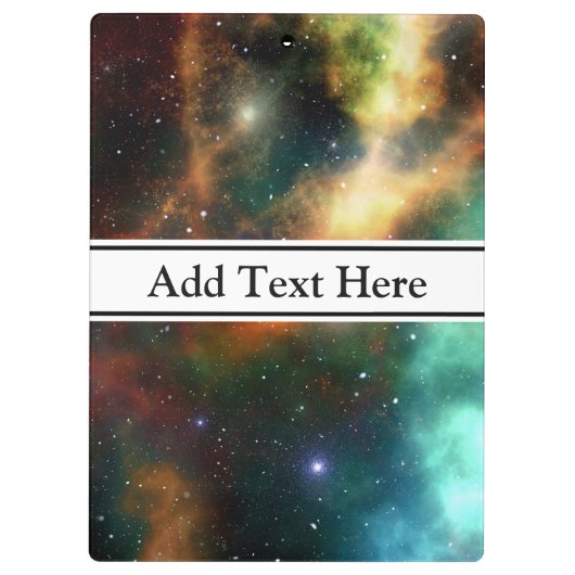 Universe buitenruimtespreekens Aangepast klembord (Achterkant)