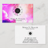* Universe Cosmic Sacred Geometry Paars Roze Visitekaartje (Voorkant / Achterkant)
