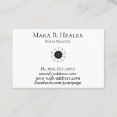 * Universe Cosmic Sacred Geometry Pink Paars Visitekaartje (Achterkant)