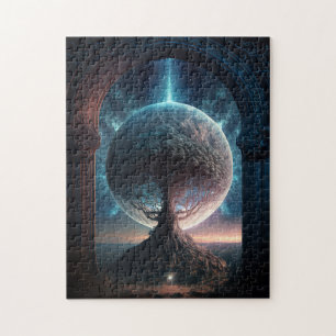 Universe Cosmic Tree Surreal Fantasy Art Legpuzzel
