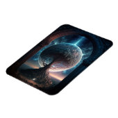 Universe Cosmic Tree Surreal Fantasy Art Magneet (Linkerzijde)