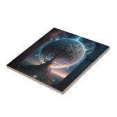 Universe Cosmic Tree Surreal Fantasy Art Tegeltje (Zijkant)