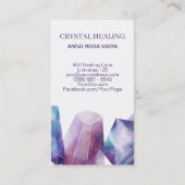 * Universe Cosmos Gemstone Waterverf Crystals Gem Visitekaartje (Achterkant)