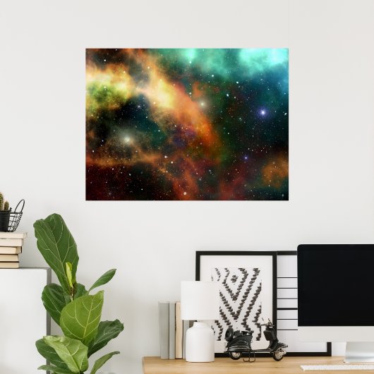 Universe Cosmos Poster (Thuiskantoor)