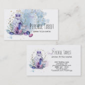 *~* Universe Cosmos Stars Crystals Psychic Tarot Visitekaartje (Voorkant / Achterkant)