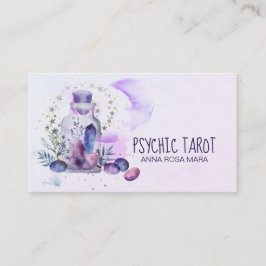 *~* Universe Cosmos Stars Crystals Psychic Tarot Visitekaartje