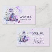 *~* Universe Cosmos Stars Crystals Psychic Tarot Visitekaartje (Voorkant / Achterkant)