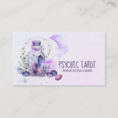 *~* Universe Cosmos Stars Crystals Psychic Tarot Visitekaartje (Voorkant)