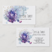 *~* Universe Cosmos Stars CrystalsTarot Psychic Visitekaartje (Voorkant / Achterkant)