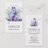 *~* Universe Cosmos Stars Sky Crystals Mason Jar Visitekaartje (Voorkant / Achterkant)