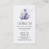 *~* Universe Cosmos Stars Sky Crystals Mason Jar Visitekaartje (Achterkant)