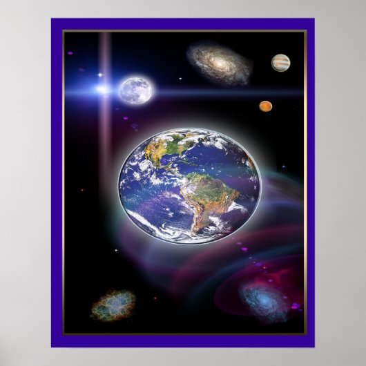 Universe digitale kunst poster (Voorkant)