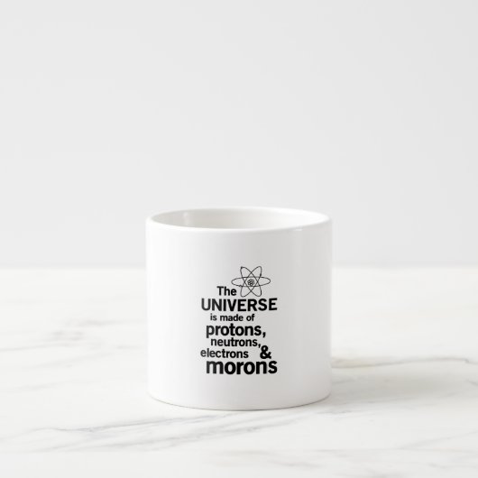 Universe en Morons Espresso Kop (Voorkant)