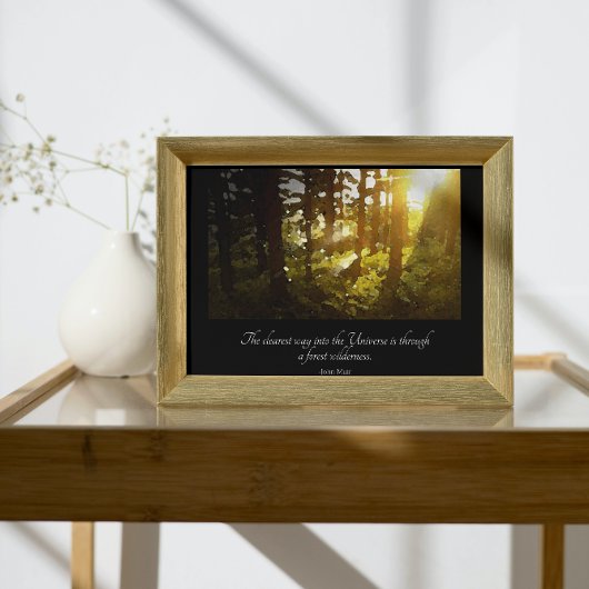 Universe Forest Muir Quote Poster