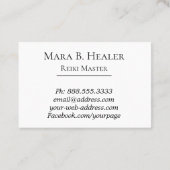 *~* Universe Galaxy Lavender Pink Peach Nebula Visitekaartje (Achterkant)