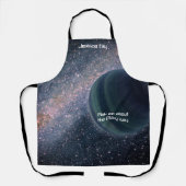 Universe Galaxy-thema ruimtevaart, aangepaste naam Schort (Voorkant)