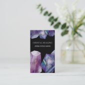 * Universe Gem Cosmos Gemstone Waterverf Crystals Visitekaartje (Staand voorkant)