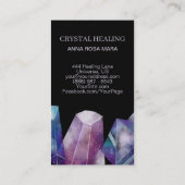 * Universe Gem Cosmos Gemstone Waterverf Crystals Visitekaartje (Achterkant)