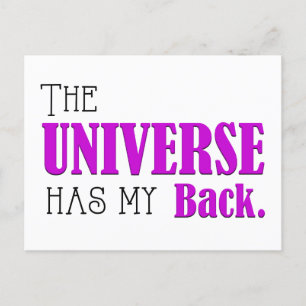 Universe Has My Back, Daily Affirmation Flash Kaar Feestdagenkaart