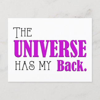 Universe Has My Back, Daily Affirmation Flash Kaar Feestdagenkaart