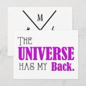 Universe Has My Back, Daily Affirmation Flash Kaar Feestdagenkaart (Voorkant / Achterkant)