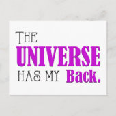 Universe Has My Back, Daily Affirmation Flash Kaar Feestdagenkaart (Voorkant)