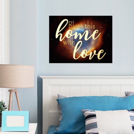 Universe helix - oog van God 1 Folie Afdrukken (Insitu (Slaapkamer))