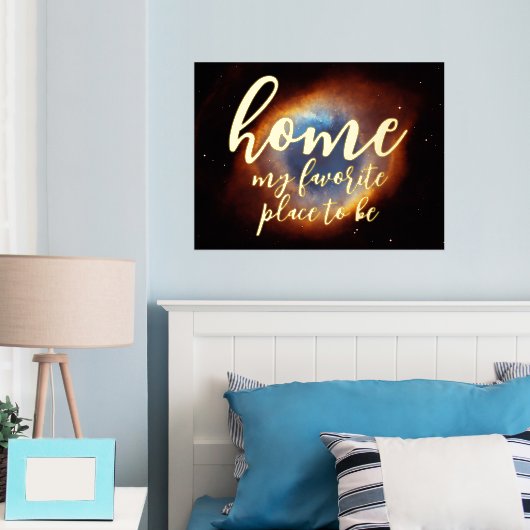 Universe helix - oog van God 1 Folie Afdrukken (Insitu (Slaapkamer))