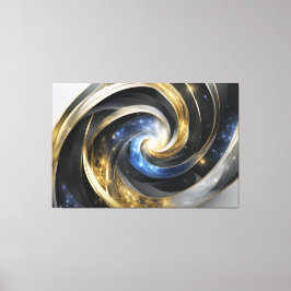 Universe in an Abstract Spiral Canvas Afdruk