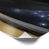 Universe in an Abstract Spiral Perfect Poster (Hoek)