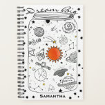 Universe in een grote droom van Jar Planner<br><div class="desc">Cool universum ingekapseld in een moerasjar illustratie, droom grote gepersonaliseerde planner.</div>