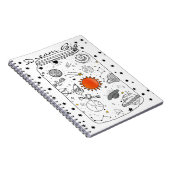 Universe in een Jar Dream Big Dream Journal Notitieboek (Rechterzijde)