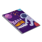 Universe-Inspired en Astronaut Notitieboek Hoesje (Rechterzijde)