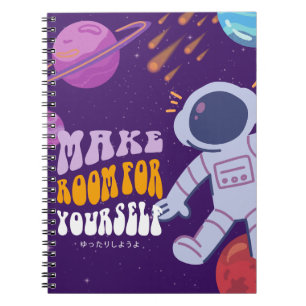 Universe-Inspired en Astronaut Notitieboek Hoesje